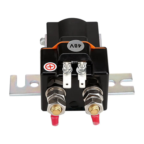 Golf Cart 48V Solenoid Upgrade For Club Car DS And Precedent 2000 Up With Built In Resistor Replacement Part OEM 101908701 102774701 1014947 Plug And Play Fits Electric Carts front view