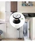 Silicone Magnetic Door Stopper That Holds Strong And Silent With Anti Collision Features For A Quiet Home Setup Gray Color Perfect For Hotels on display in modern home setting.