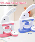 One Handed Button Maker Press Kit For DIY Crafts 55mm And 35mm Installation Free 70 Pack Pin Maker Two Color Options