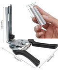 Type M Hog Nail Ring Pliers Kit With 2400 M Clips For Fence Fastening, Animal Cages, Upholstery, And Wire Cage Installation