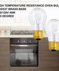 120V A15 40W Clear Appliance Light Bulbs With Medium Base For Refrigerators Ovens And Lava Lamps Heat Resistant Up To 572F
