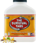 180 Tabs Emergency Food Supply, 15 Day Survival Meals, Gluten Free Non GMO MRE Style Prepper Friendly With Vanilla Flavor bottle