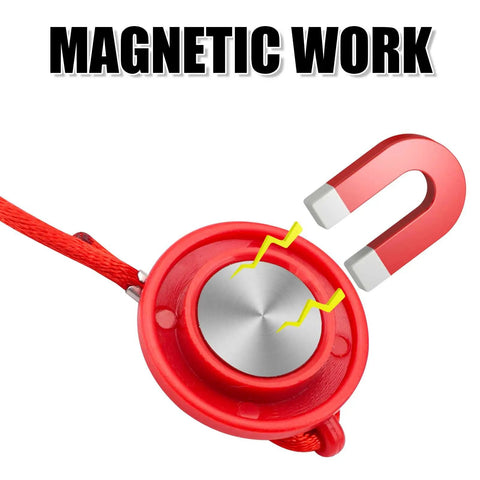 Two Pack Universal Treadmill Magnetic Safety Key Replacement Stop Magnet shown with red casing and magnet graphic for home gym use.