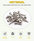 Heavy Duty Crib Screw Hardware Replacement Kit 28 Piece Set With M6 20 40 60 80 mm Hex Drive Socket Cap Screws And Barrel Nuts