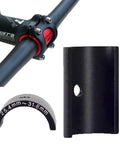 Bike Handlebar Shim 25.4 To 31.8 Mm Aluminum Alloy Stem Adapter with black lightweight aluminum construction.