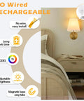 Zero Drilling Hassles Hit Different Vibe Bow Wireless Wall Sconces set of 2 shown above headboard, gold material, soft light, no wiring.