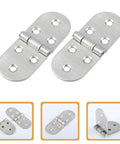 Beefy Stainless Steel Folding Table Hinges 2 Pack Heavy Duty Rust Resistant Easy Install Flat Hinge For Sewing Tables Desks Wardrobes And Home Projects