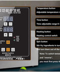 Control panel of Top Shelf 4000 G Commercial Coffee Roaster Machine With Automatic Timing And Non Stick Drum for precise settings.