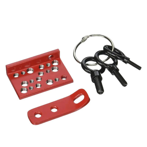 Heavy Duty Offset Hinge Pull Plate Backing Handle Set For Car Body Work And Hood Or Trunk Hinge Fixes Features Multiple Metric Mounting Holes For Spot On Alignment And A Rock Solid Grip On Wrecked Frames