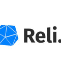 Blue geometric logo with the text 'Reli.' on a white background