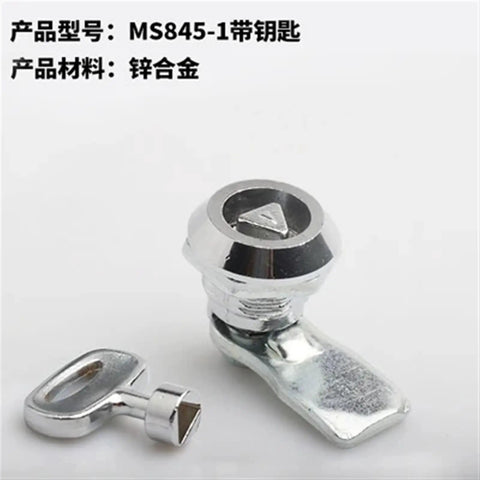 Smallest Triangular Cylinder Cam Lock For Electrical Cabinets With Key Distribution Box Door, compact metal design