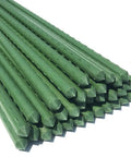 Heavy Duty 7Ft Garden Stakes Pack Of 25 Plastic Coated Steel Plant Supports stacked