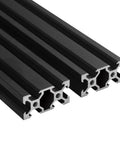 4 Piece 16 Inch 2040 Aluminum Extrusion Set Aluminum Profile Linear Rail Black Anodized For 3D Printer CNC DIY Laser Engraving Machine