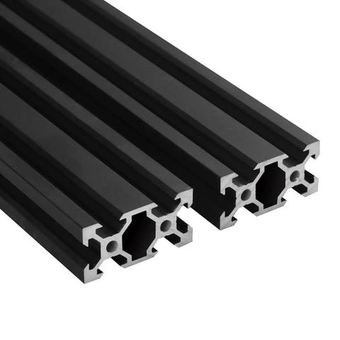 4 Piece 16 Inch 2040 Aluminum Extrusion Set Aluminum Profile Linear Rail Black Anodized For 3D Printer CNC DIY Laser Engraving Machine