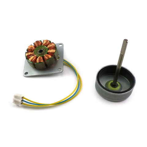 Three Phase AC Hand Brushless Motor Generator Kit for STEM Experiments and Wind Turbine Models Durable Metal Construction Hands On Teaching Aid for Kids and Classroom Projects