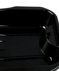 Heavy Duty Oil Drain Pan With Giant Capacity And Leak Proof Design For Super Smooth Auto Repairs And Parts Cleaning, top view showing clean interior.