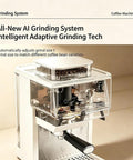 Straight Fire Smart Fully Automatic Espresso Machine Loaded With A Built In Conical Burr Grinder And Twenty Five Precision Settings For Brewing Hot And Cold Brew Coffee Right At Home Daily with an AI grinding system.