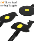 Dope Four Piece Steel Spinning Targets For BB Guns And Air Rifles Auto Reset Animal Silhouette Set with deer bird and circle