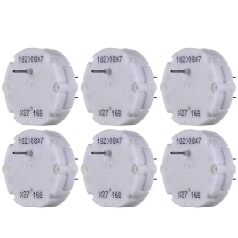 Set Of Six Premium Stepper Motors To Slick Up Your Instrument Panel Gauges Squash Jitter Fix Dead Speedometer Tachometer And Temp Needles Street Tested Quality X27 168 in a group view.