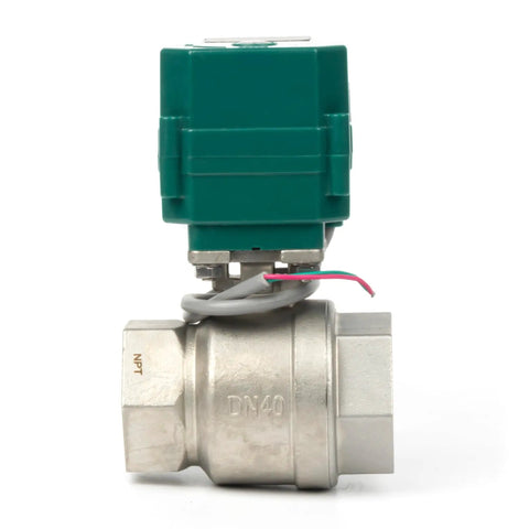 1-1/2 Inch Motorized Ball Valve With Full Port 304 Stainless Steel NSF Certified For Drinking Water Use Built To Last Workhorse