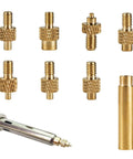 7 Heat Set Insert Tips And 1 Soldering Iron Adapter For Brass Heat Set Inserts In Plastic 3D Printer Parts