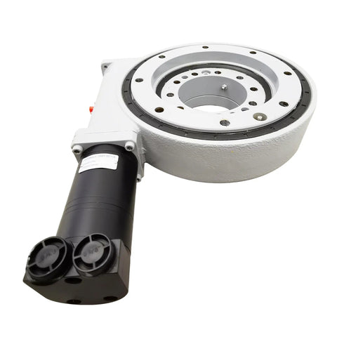 Heavy Duty Slewing Drive With Precision Worm Gear Reducer And Rock Solid Self Locking Turntable Bearings For Seamless Full Circle Rotation
