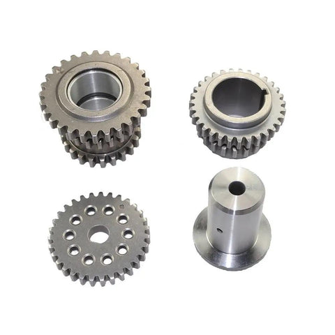 Close-up of Timing Chain Kit For 3.6L V6 Engines Fits Ram ProMaster 1500 2014 To 2020 Jeep Wrangler showing metal sprockets and components