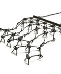 Heavy Duty Drag Harrow 4 Ft By 4 Ft Steel Mesh With 3/8 Inch Tines Tow Behind Agricultural Harrow, leveling tool in rugged steel design