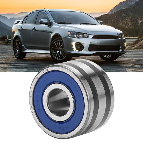 Plug-And-Play Generator Bearing Replacement 8 X 23 X 14mm For IR IF Alternators, OEM 23721-AA040 Compatible, shown with car