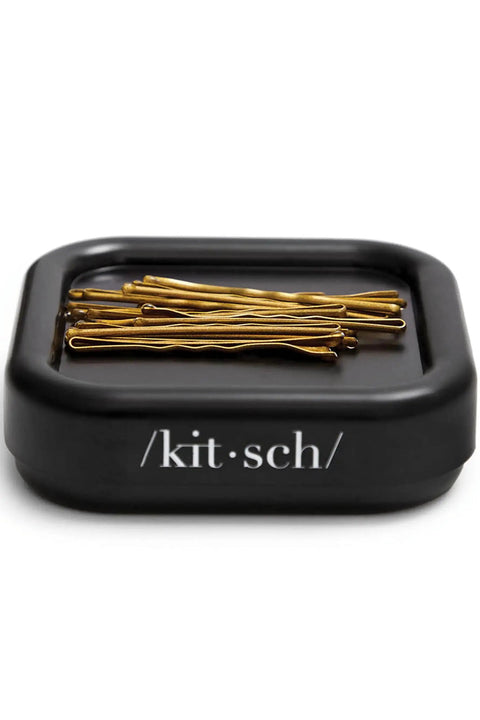 Magnetic Bobby Pin Organizer For Desk And Vanity Strong Pin Holder That Keeps Hair Pins Clips And Paper Clips In One Easy Spot Ideal Gift For Women Black 1 Pc