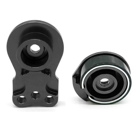 Aluminum 25T Servo Saver With 3 Holes Adjustable Hi Torque Servo Horn For One Eighth And One Tenth RC Cars Crawler Boats Black