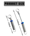 Image of 2 Pack Car Trunk Automatic Lift Metal Springs, Adjustable 5.9 to 9.4 Inches, Trunk Lid Lift Tool with 2 Clamps, Universal Fit