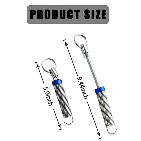 Image of 2 Pack Car Trunk Automatic Lift Metal Springs, Adjustable 5.9 to 9.4 Inches, Trunk Lid Lift Tool with 2 Clamps, Universal Fit