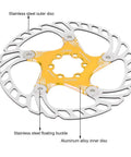 Straight Fire Mountain Bike Disc Brake Pads 180Mm Five Nail Design Hydraulic Mechanical Compatible stainless steel outer disc and aluminum alloy inner disc.