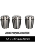 Top Notch 1 Piece AA 0.008mm ER Chuck Collet Set for Milling Machine Lathe Work High Precision And Secure Grip Assorted Sizes