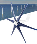 800W Wind Turbine Generator Kit With 6 Nylon Blades And Controller For Boats Terraces Cabins And Home Off Grid Use 12V 24V 48V System