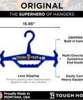 Illustration of Beast Mode Heavy Duty Hanger For Police Gear Scuba BCD And Wetsuits Anti Slip DuraResin 200Lb Capacity Tactical Vest Hanger USA Made