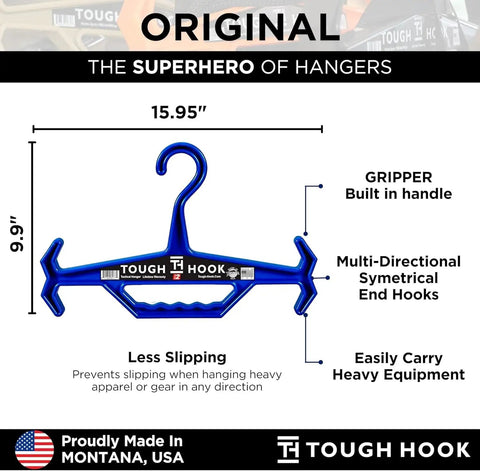 Illustration of Beast Mode Heavy Duty Hanger For Police Gear Scuba BCD And Wetsuits Anti Slip DuraResin 200Lb Capacity Tactical Vest Hanger USA Made