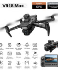 Ultra High Definition 8K Drone With 4K Video Capabilities, 4.5 Inch LCD Live Display, Remote Quadcopter With Three Batteries, 5G HD Brushless GPS, Auto Return, 360 Degree Obstacle Avoidance, Black Edition