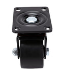 Three Inch Heavy Duty Leveling Casters Featuring Adjustable Steel Plate Feet Built Like A Tank To Carry Hefty Loads Without Budging, black swivel plate caster