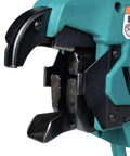 Makita XRT01TK 18V LXT Brushless Cordless Rebar Tying Tool Kit close-up view of wire tying mechanism for secure ties.
