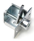 Heavy Duty Metal Hex Socket Cabinet Lock With 8mm Socket, Tubular Cam Design, Silver Tone, Compact 64x38x59mm shown side view