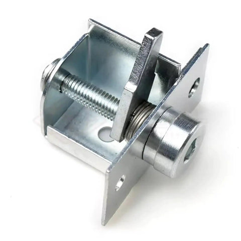 Heavy Duty Metal Hex Socket Cabinet Lock With 8mm Socket, Tubular Cam Design, Silver Tone, Compact 64x38x59mm shown side view