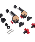 Two Pack 19mm Bench Dog Clamp Set With Adjustable Screws And Rubber Pads For Workbench Holes, Secure Milling Drilling And Sawing Projects