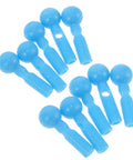 Super Easy Umbrella Repair Beads Kit with 40 Plastic Tail Tips And End Caps For Quick Folding Fix On Rain Or Sun Parasols For Snag Free Grip, blue plastic