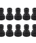 10 Pcs Plastic Garden Hose Quick Connect Fittings Set Easy to Install, No Fuss, Leak Proof, Multipurpose Adapters, black color