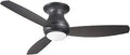 Outdoor Ceiling Fan 52 Inch With Remote Control Flush Mount Dimmable LED Light Kit Modern Graphite Finish Weather Resistant Blades
