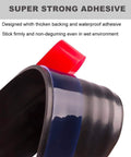Close-up of 2 Pack Door Draft Stopper with adhesive strip showing strong attachment, 2 inch wide, for exterior and interior doors