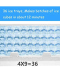 Top Shelf Countertop Nugget Ice Maker Chilling 120 Pounds Daily With Solid 33 Pound Storage Smooth Operator Vibe showing 36 ice trays for ice.