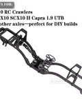 Front Mounted Transmission LCG Carbon Fiber Chassis Kit For 1/10 RC Crawlers SCX10 SCX10 II Capra 1.9 UTB And Other DIY Builds